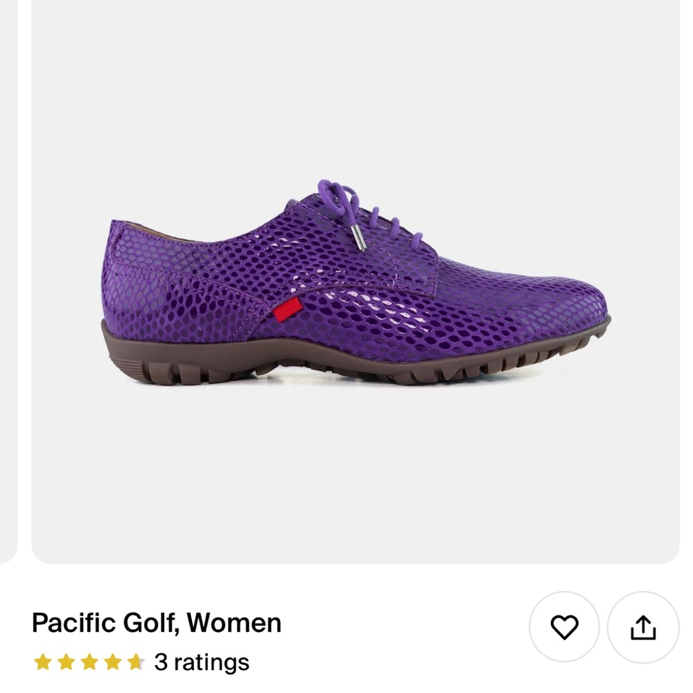Marc Jacobs Purple Snake Skin Golf Loafers